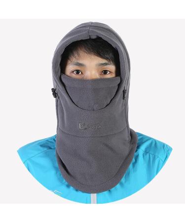 Triwonder Storm Hood Balaclava Face Mask & Neck Warmer - Unisex Ski Mask & Hose Scarf for Winter Outdoor Adventures - Gray - Buy Online on GoSupps.com