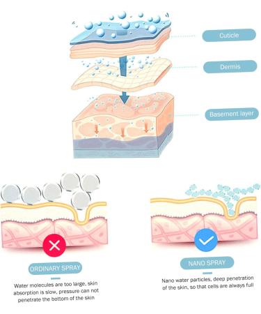 WOONEKY 4pcs abs pc Face Cool Mist Mini Humidifier Spray Humidifier Facial Steamer - Buy Online on GoSupps.com