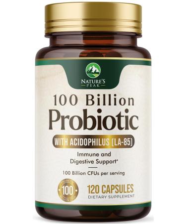Probiotics for Women's Digestive Health - 100 Billion CFU 16 Strains with Prebiotics Supports Immune Gut Health PH Gas & Bloating Best Probiotic for Women & Men Shelf Stable - 120 Capsules 120 Count (Pack of 1)