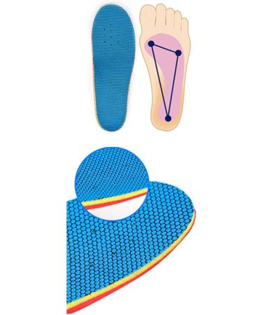 Rosenice Orthopedic Insoles for Children - Eva Flatfoot Support Arch Templates 32-35 Blue - 1 Pack - Buy Online on GoSupps.com