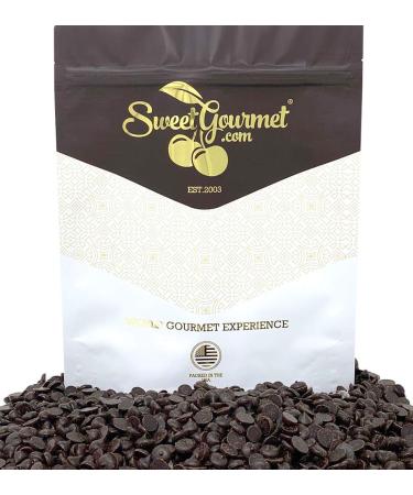 SweetGourmet Unsweetened Carob Drops 2M | No Caffeine Chocolate | 1 Pound 1 Pound (Pack of 1)