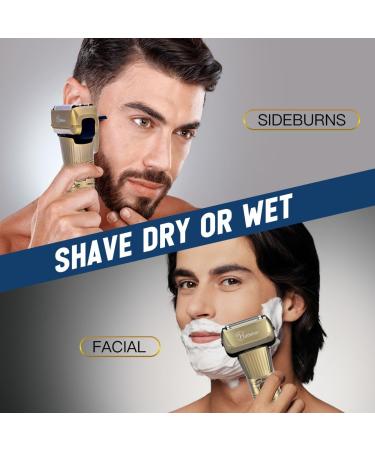 Hatard Foil Razor Electrorasiser - T-Shaped Beard Trimmer with LED Display & Waterproof Design for Men - Buy Online on GoSupps.com