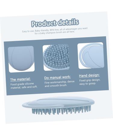Hemoton Silicone Shampoo Brush - Scalp Stimulator & Massager for Healthy Hair - Hair Care Tool for All Ages (11.5X10X2CM) - International Shipping Available - Buy Online on GoSupps.com