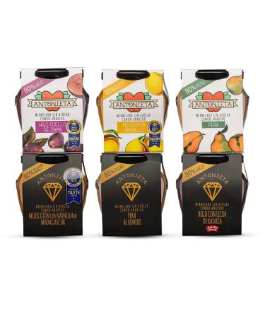 OLD SCHOOL COOKING ANTONIETA 6 flavoured jam jars: fig peach and pear 6 internationally award-winning jam jars 100% fruit gourmet jam from our own production 6 x 230 g