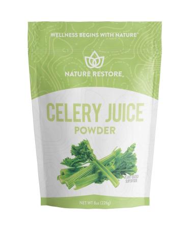 Nature Restore Celery Juice Powder, 8 Ounces / 226 grams, For Detox, Gut & Heart Health