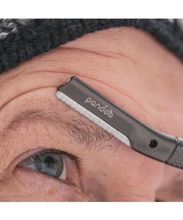 Metal Eyebrow Razor - Reusable with 4 Blades Face Hair Remover - Available in Black & More Colors - Buy Online on GoSupps.com