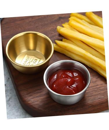 Zerodeko 10 Pcs Steak Sauce Cups Stainless Steel Sauce Cups Small Soy Sauce Containers Stainless Steel Fry Cup Ketchup Cups Home Supplies Condiment Cups Seasoning Delicatessen Dipping Dish 6X4CMx5pcs Silverx5pcs - Buy Online on GoSupps.com