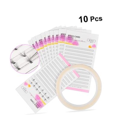 Balacoo 10pcs Eyelash Extension Plate - Eyelash Holder & Storage Cards for Volume Lash Fans - Hair Cutting Guide Tool - Portable Eyelash Glue Cards - Buy Online on GoSupps.com