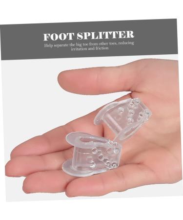 Clear Silicone Toe Separators for Men - 4 Pairs Hammer Spacer Valgus Adjuster Tool for Foot Splitters - Buy Online on GoSupps.com