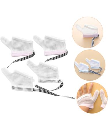 Healeved Anti-Eating Gloves - 6 Pairs Kid Hand Mittens Thumb Protector | Finger Sleeves for Baby - Nylon Baby Protection Gloves | Pink Black - Set of 3 (11x7x0.5cm) - Buy Online on GoSupps.com
