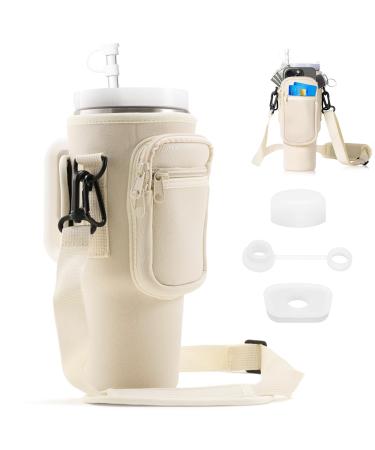 Carrying case for Stanley Cup Cup bag accessories for Stanley Cup 40oz 30oz Beige