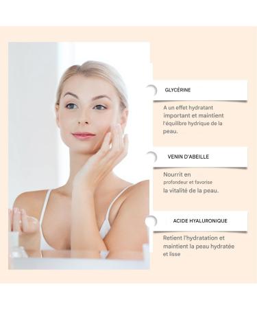  Mimoqk Tightening Face Cream Skin Lifting Moisturizer 20g Bee Extract Plumping Lotion Smoothing Glowing Rejuvenating Care for Night Day Travel Morning Routine - Buy Online on GoSupps.com