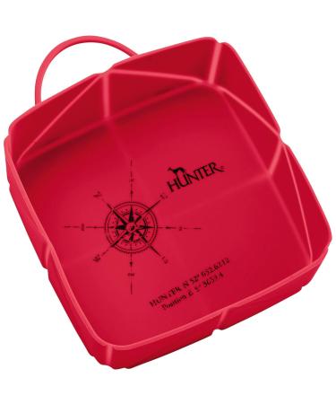 HUNTER LIST silicone folding travel bowl 15 x 12 x 5 cm red one-size red