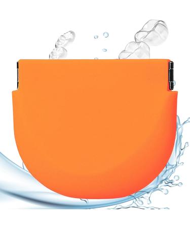 Fowybe Container for Artificial Teeth - Food-Safe Silicone Prosthesis Holder | Slim Denture Housing Aligner Cleaner & Night Protection with Ventilation Holes - Buy Online on GoSupps.com