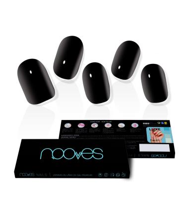 NOOVES NOOVES - Pack of 20 Lady of Midnight Black Nail Gel Sheets