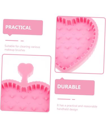 DRESSOOS Makeup Brush Cleaning Pad Foldable Brush Cleaner Mat Makeup Brush Cleaner Mat Makeup Supply Grooming Glove Brush Cleaners Dryer Cleaner Beauty Silica Gel Make up Tool Pink 12x9cm Pink - Buy Online on GoSupps.com