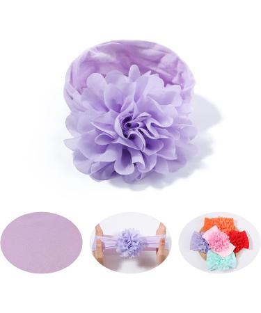 DOOBOI 12pcs Baby Girls Nylon Headbands with Chiffon Flower Bows - Hair Accessories for Newborns & Kids - Buy Online on GoSupps.com