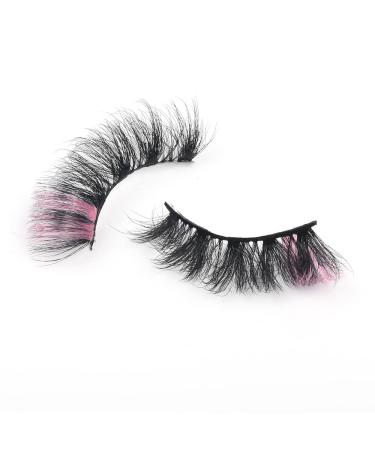 PINK LASHES - Colored Faux Mink Bottom Lash Set for Cosplay & Drag - Glitter Eyelashes Extension Pack - Pink False Lashes - Buy Online on GoSupps.com