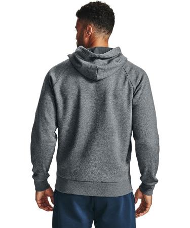 Under Armour Men's Rival Fleece Full Zip Hoodie - Pitch Gray/Light Heather - Large - Buy Online on GoSupps.com
