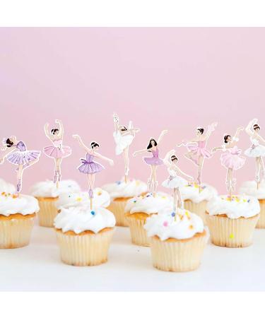 Keaziu 32 Pcs Ballerina Cupcake Toppers Colorful Girl Cupcake Toppers Ballet Dancer Girls Cupcake Toppers Dancing Cupcake Toppers for Wedding Baby Shower Birthday Decoration Girl 8 Pink 8 - Buy Online on GoSupps.com