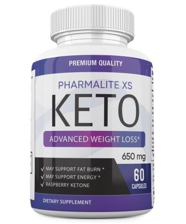 Pharmalite XS Keto Pills, Pharmalite XS Keto Advanced Weight Loss 800mg - 60 Capsules