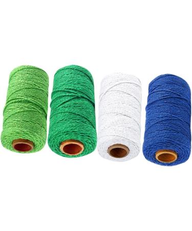 Coheali 12 Rolls Braided Cotton Rope - Natural Cotton Knitting & Macrame Cord for Tinkering - Elastic Ear Cable Fine Rope - Buy Online on GoSupps.com