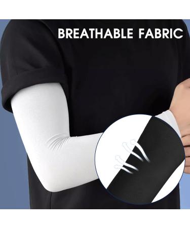 MOZEAT LEN 4-Pack Unisex Armrest Sun Protection Sleeves - UV Protection Breathable Slipproof Arm Warmers for Basketball Volleyball Cycling & Running - Buy Online on GoSupps.com