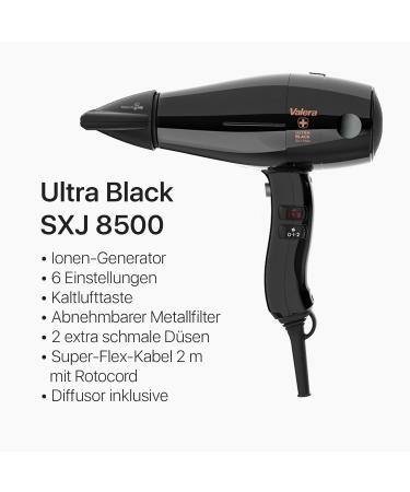 Valera Swiss Silent Jet 8500 Ultra Hair Dryer | 2000W Professional AC Motor 6 Heat Settings & Ionic Technology - Shop Internationally - Buy Online on GoSupps.com