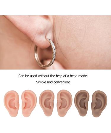 3 Pairs Reusable Soft Silicone Human Ear Models | Artificial Ear Model in 3 Colors for Home Use - Buy Online on GoSupps.com