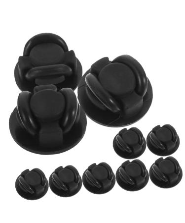 Hoement 10 pieces of masking glasses ears masking tape button mask rope buckle mask pendant lock glasses mask connector End mask diy buttons mask lock buckle