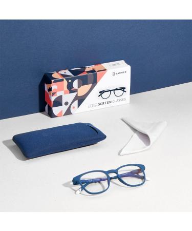 Buy BARNER Dalston Blue Light Glasses | Anti-Blue Light Filter for Men & Women | Navy Blue | International Shipping Available - Buy Online on GoSupps.com