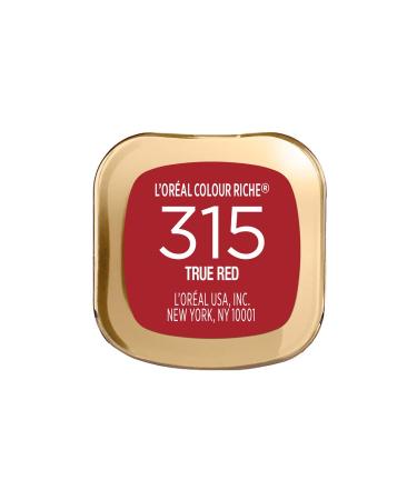 L'Oreal Paris Colour Riche Satin Lipstick 315 True Red - Hydrating Formula - 0.13 oz - Buy Online on GoSupps.com