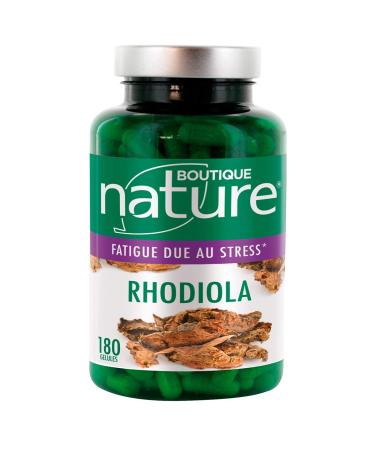 Boutique Nature - Food supplement - Rhodiola - 180 Vegetable Capsules - Contributes to the body's resistance to physical and emotional stress - Eco Format