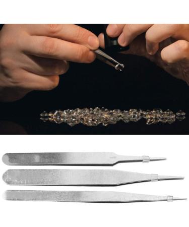 High-Precision 6-Part Antistatic Tweezers Set - Stainless Steel Electronics PCB Repair Tool for Soldering & Installation - Buy Online on GoSupps.com