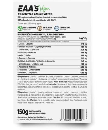 ESSENTIAL AMINO ACIDS HSN EAAs 150 gr - Buy Online on GoSupps.com