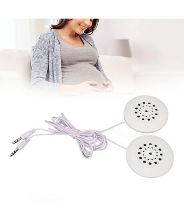 Baby bump headphones prenatal belly headphones music splinter women during pregnancy abdominal speakers for fetus formation white