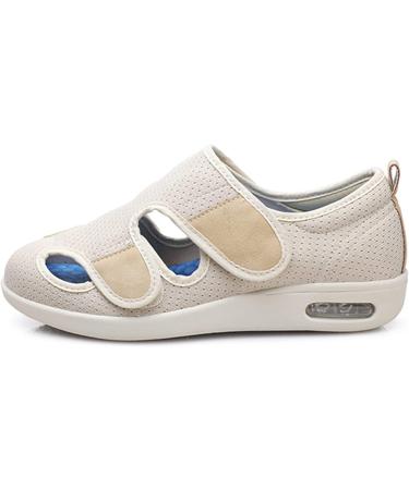 SDEQA Adjustable Diabetic Slippers for Men and Women - Extra Wide Memory Foam Walking Shoes for Elderly - Lightweight, Breathable, Anti-Slip Design - Size 6.5 B - Buy Online on GoSupps.com