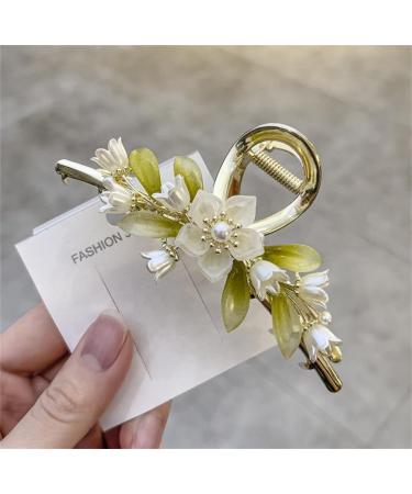 yangzerang Flower Shark Clip Bell Orchid Flower Hair Clip Korean Style Hair Clip Women Ponytail Buckle Girl Hair Claw French Bell Orchid Cute Hair Barrette for Women Girls - Buy Online on GoSupps.com