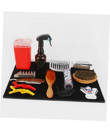 Healeved Hairdressing Mat Makeup Mat for Vanity Silicone Mat Vanity Accessories for Women Hot Tool Mat Hair Appliance Organizer Beauty Tools Barber Mat for Station - Buy Online on GoSupps.com