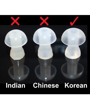 FCS Silicone Ear Tips for Hearing Aids - Medium Replacement Earplugs with Connectors (12 Pack - Buy Online on GoSupps.com