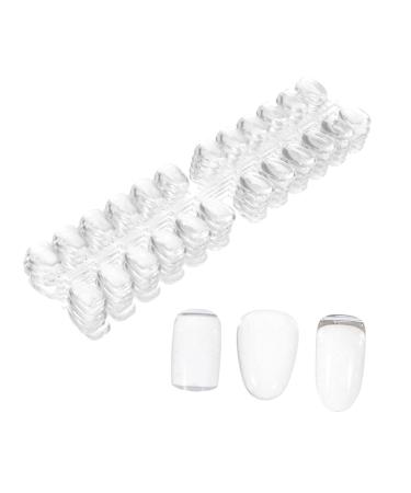 Ipetboom Nail Polish Color Cards 3 Sets Nail Color Card Solid Melon Clear Nail Gel 2.1x1x1cm Transparent