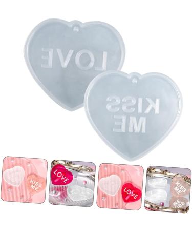 VILLCASE 4 Pcs Love Silicone Mold Silicone Keychain Wedding Resin Molds Diy Supply Lovers Bags Supplies As Shownx2pcs 6.7X6cmx2pcs - Buy Online on GoSupps.com