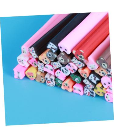 Housoutil 50pcs Scrapbooks DIY Nail Art Nail Art Stickers Material Cane DIY Manicure Supplies Scrapbook Book Fingertip Nail Rings Sticks Scatchbook Self Made 3D Cell Phone Polymer medium As Shown - Buy Online on GoSupps.com