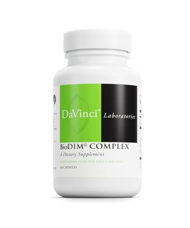 DaVinci Labs BioDIM Complex - Antioxidant Supplement to Support Cellular Health and Hormone Balance for Women and Men* - With Vitamin D3 E Calcium and More - Gluten-Free - 60 Vegetarian Capsules