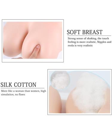 Knobco Round Neck Silicone Breast Forms - Realistic Fake Breasts for Mastectomy Weddings Halloween & Cosplay | Brown Skin Size H 1400G - Buy Online on GoSupps.com