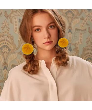 Fishdown 24-Piece Pom Pom Ball Hair Ties | Elastic Bands for Girls, Women, Kids | Fluffy Fur Ball Ponytail Holders in 12 Colors - Buy Online on GoSupps.com