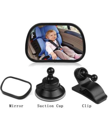 Vawcornic Shatterproof Rear Seat Mirror for Baby - 360 Swiveling Car Rearview Mirror Compatible with Most Vehicles - Buy Online on GoSupps.com