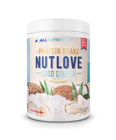 All -Nutrition Nutlove sugar -free protein shake powder - meal replacement shake with buttermilk - whey protein powder - low -calorie snacks - Coco crunch coco crunch 630 g (1 Pack)