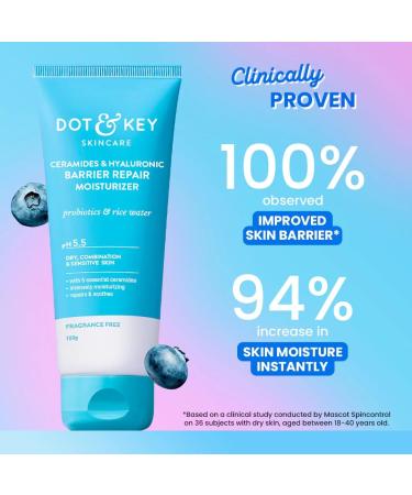 Metrey Herbotech DOTT & KEEY Barrier Repair Face Cream pH 5.5 with Ceramides and Hyaluronic Acid 100g - Buy Online on GoSupps.com