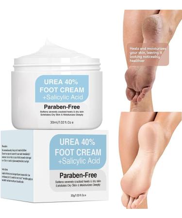 Mrinb Very Dry Foot Cream Dry Foot Cream with Urea 40% for Cracked Heels Exfoliation and Deep Hydration Foot Care 30 g - Buy Online on GoSupps.com